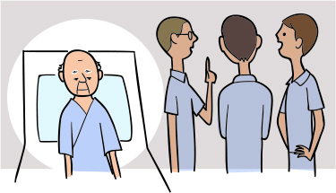 患者さんがのけ者だと感じるイメージイラスト