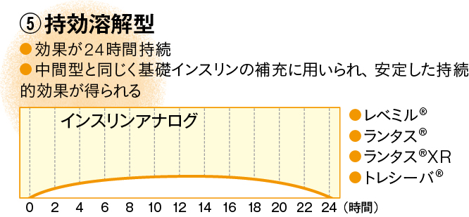 インスリン持効溶解型の説明図