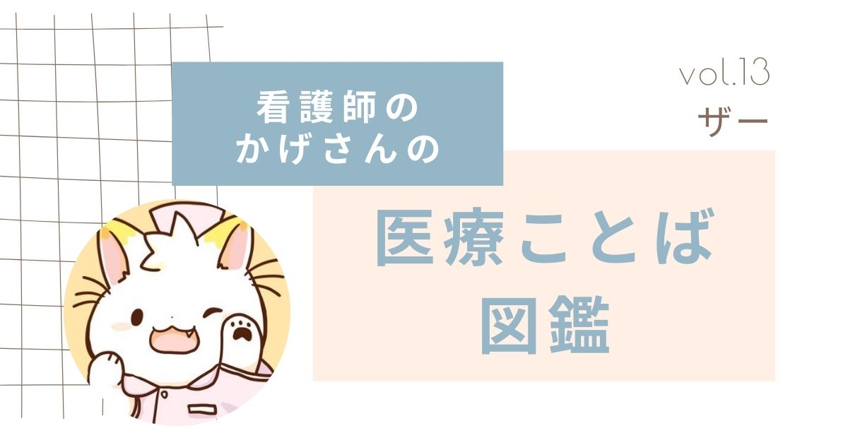 ザーとは？【看護師のかげさんの医療ことば図鑑】 | エキスパートナースweb