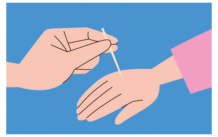 痛覚の観察のイラスト