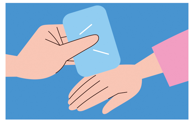 温度覚の観察のイラスト