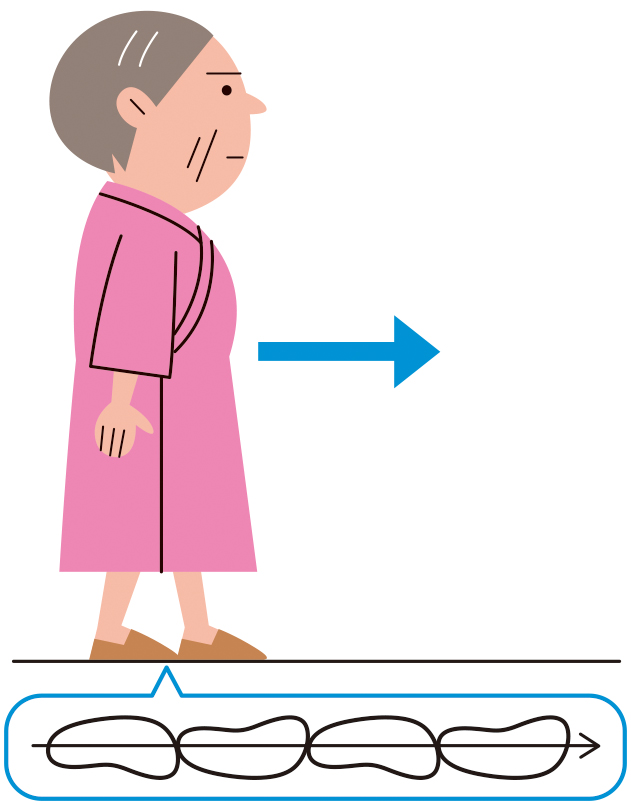 運動失調試験のイラスト