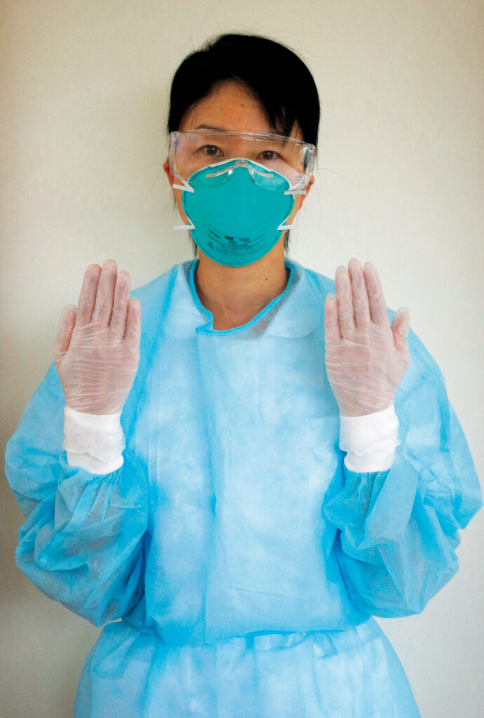 輸液接続・交換の際のPPE