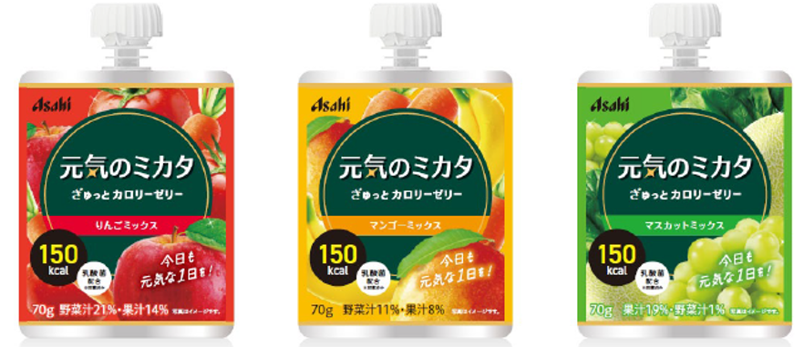 元気のミカタ ぎゅっとカロリーゼリー3種の画像